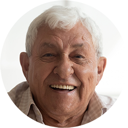 A portrait representing Mr. D.V., a patient of Dan Nguyen Ophthalmologist, who underwent lens replacement