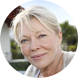 A portrait representing Mrs. C.J., a patient of Dan Nguyen Ophthalmologist, who underwent glaucoma treatment