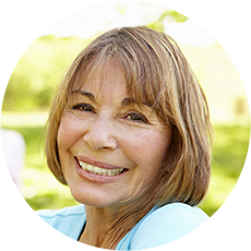 A portrait representing Mrs. G.E., a patient of Dan Nguyen Ophthalmologist, who underwent cataract eye surgery