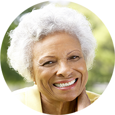 A portrait representing Mrs. M.W., a patient of Dan Nguyen Ophthalmologist, who underwent glaucoma treatment